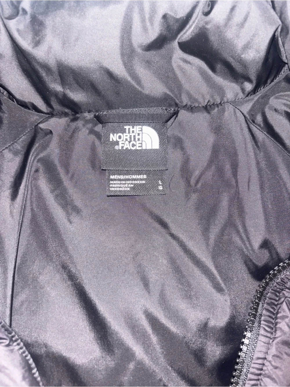 The North Face black quilted